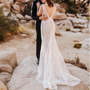 Stunning Lacey Wedding Dress